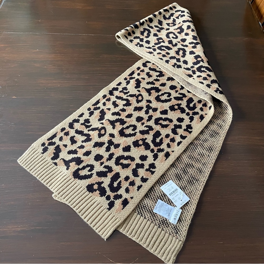 NWT J. CREW Leopard Print Scarf